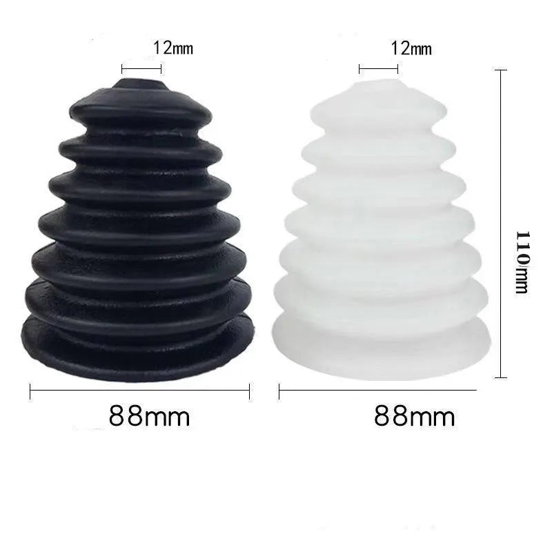 Electric hammer rubber dust cover in black for extension spring connection