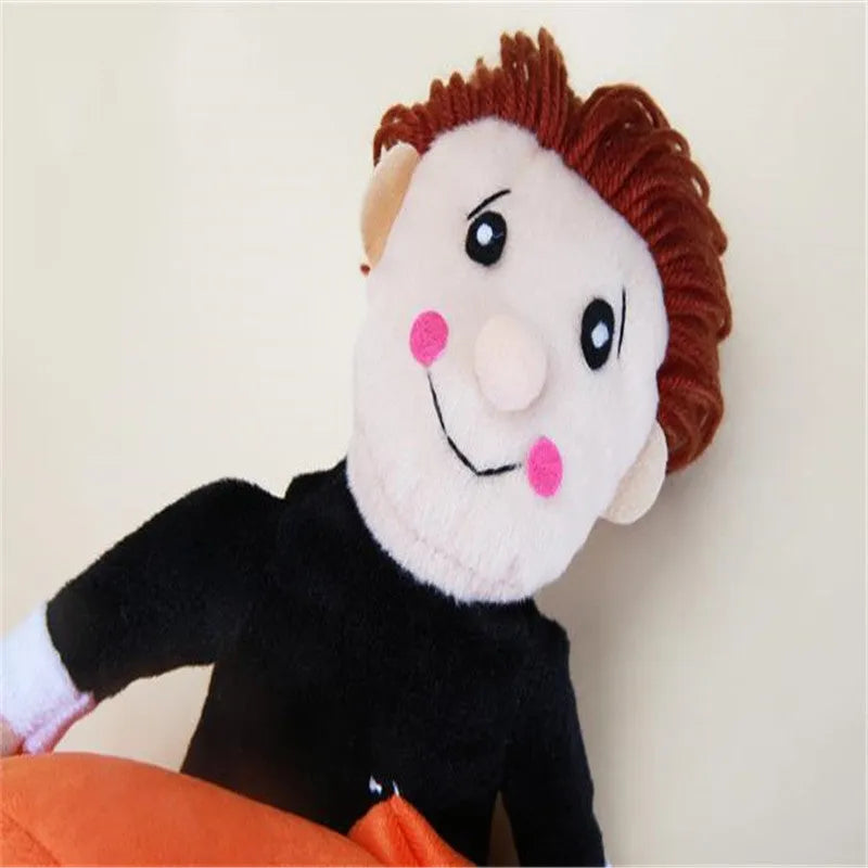 Orange cotton dog Halloween coat with penguin design, adjustable Velcro bust, sizes S to XXL