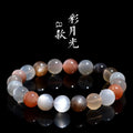 Natural colourful moonlight Duobao bracelet with 8mm moonstone beads in single circle design