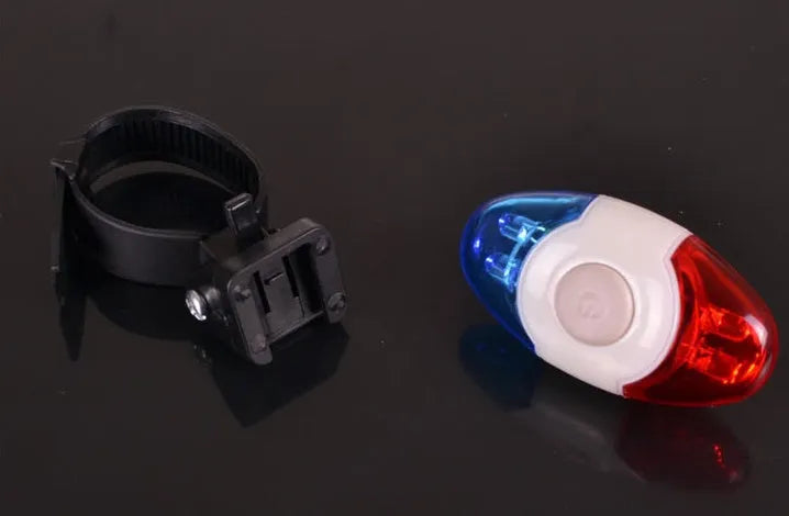 Cool equipment tail light showing red and blue 4LED lamp beads and adjustable base