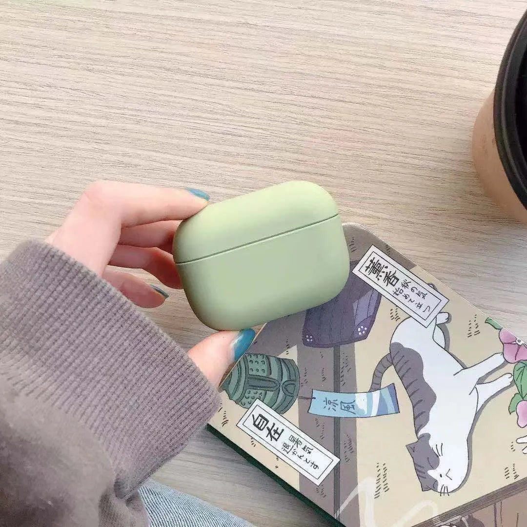 AirPods Pro plastic protective case showing multiple colour options