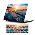 Plastic hard shell case for MacBook in black, white or RS555, thin and scratchproof, with top and bottom pieces.