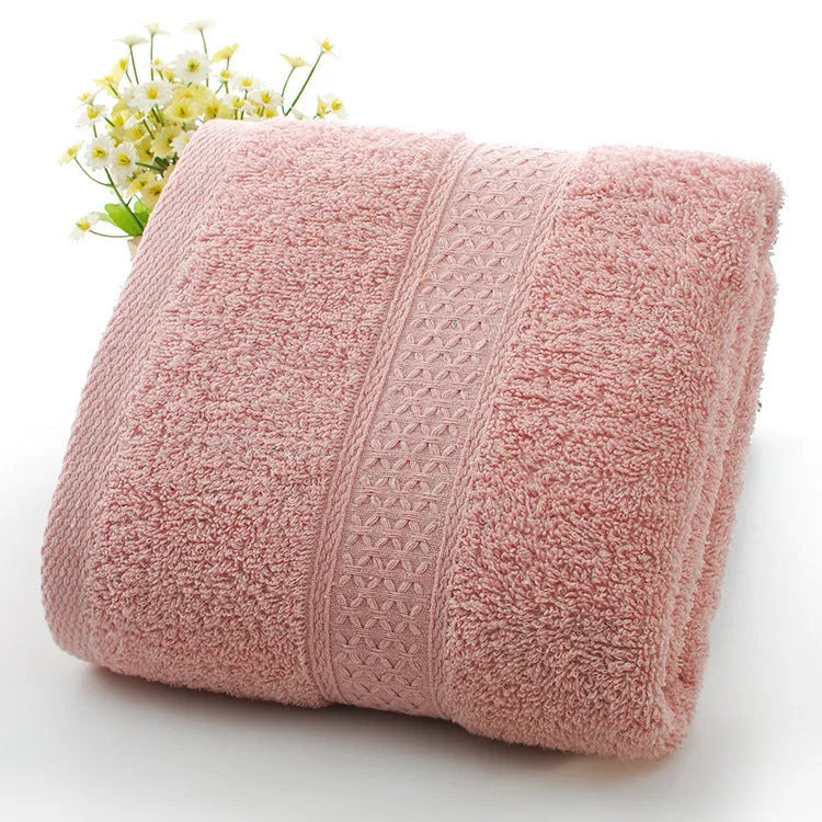 Thickened weak twist cotton bath towel beach towel in seven colour options