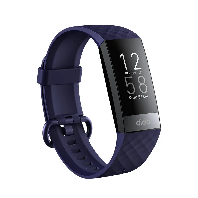 Y6 Black smart health monitoring bracelet with 1.1-inch display showing ECG and health metrics