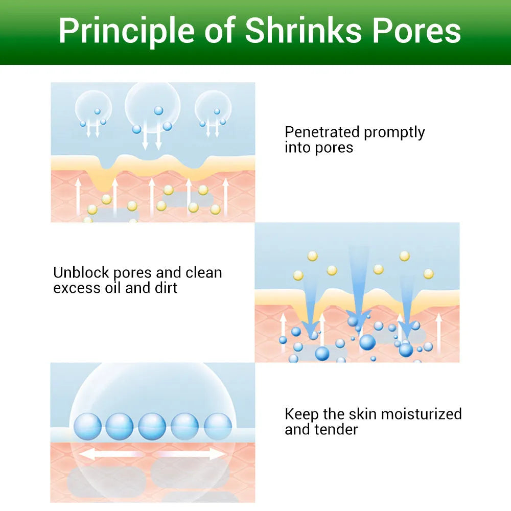 BREYLEE tea tree pore shrinking serum 17ml bottle for oil control face serum