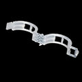 Plastic plant grafting clips in a pack of 50 pieces for garden use.