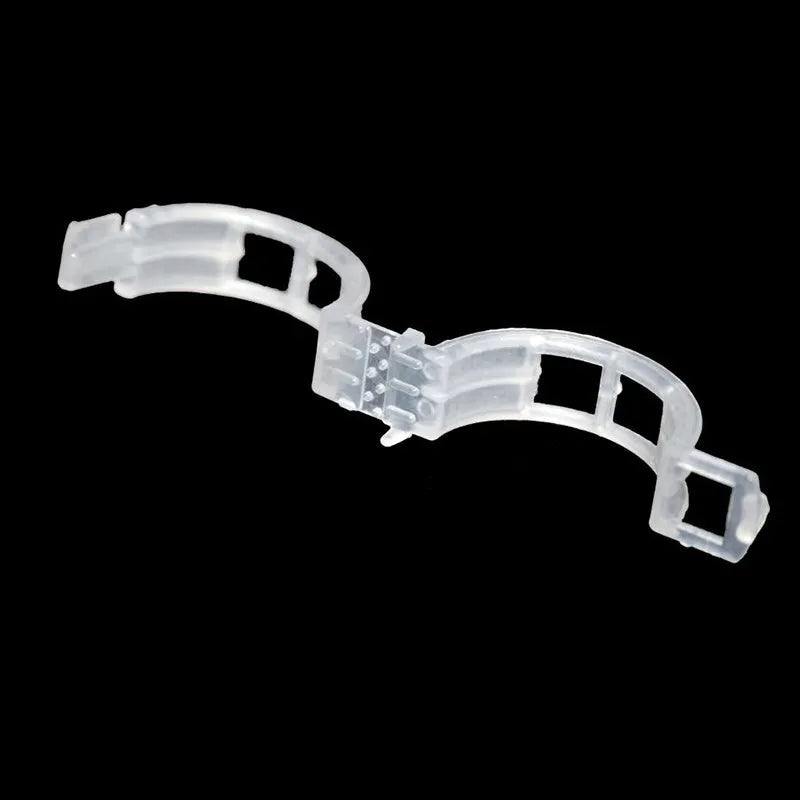 Plastic plant grafting clips in a pack of 50 pieces for garden use.