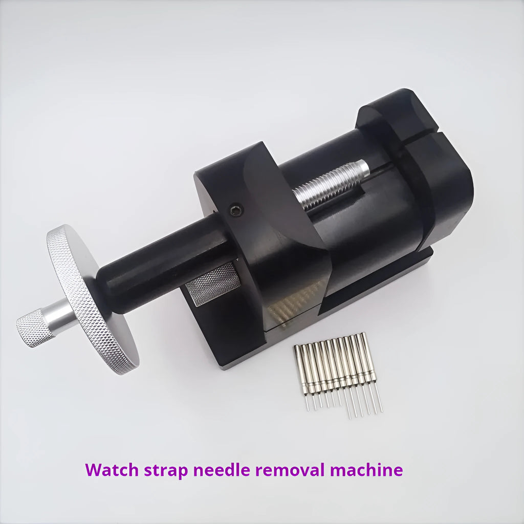 Professional watch strap removal tool kit with alloy steel strip dismantling machine and 12 piece set