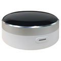 White IR RF dual mode remote control with 100 metre range through walls