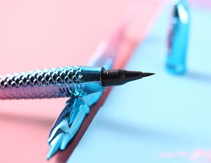 Mermaid Star black liquid eyeliner with precision applicator tip, 1.5 ml bottle
