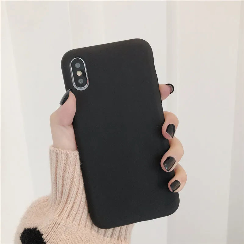 Silicone phone case for iPhone XR and XS Max in various colours including wine red and rose gold