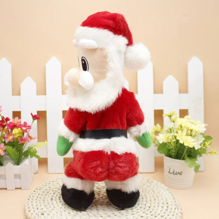 Electric hip-shaking Santa Claus ornament with music for Christmas decoration