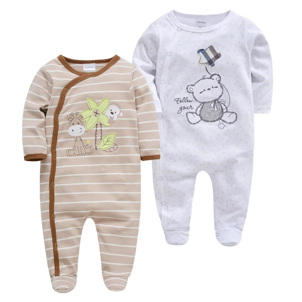 Baby onesie long sleeve cotton concealed button closure red group pattern infant bodysuit