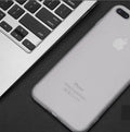 Black TPU silicone protective case on an Apple iPhone.