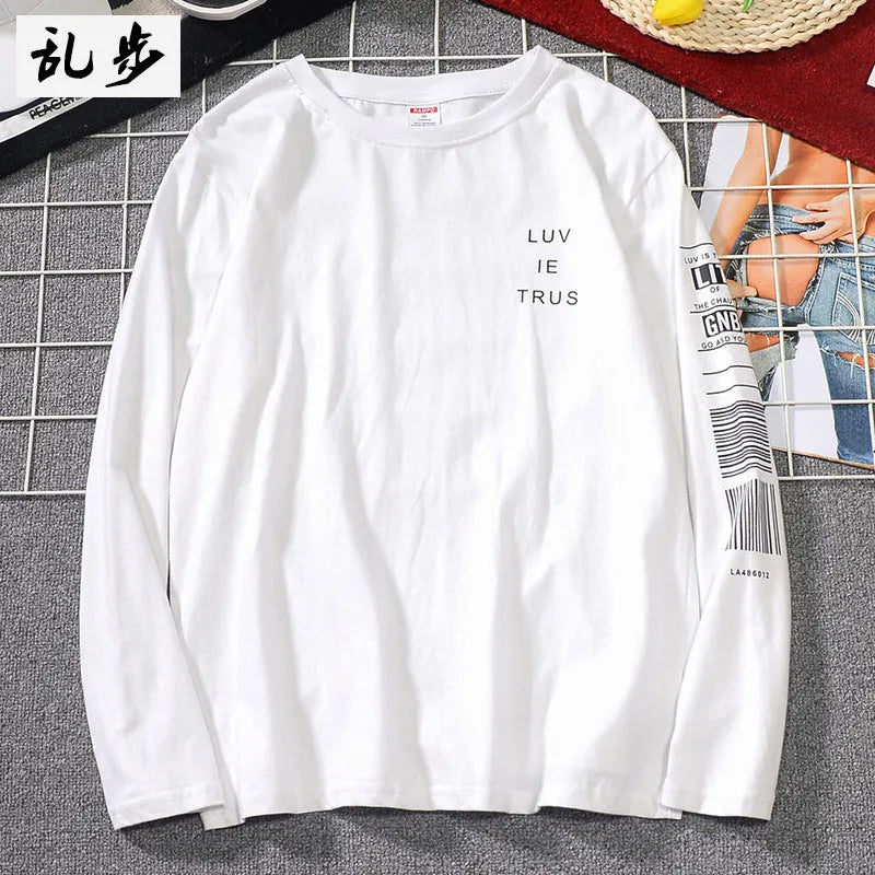 Men's long sleeve cotton shirt straight fit printed black colour