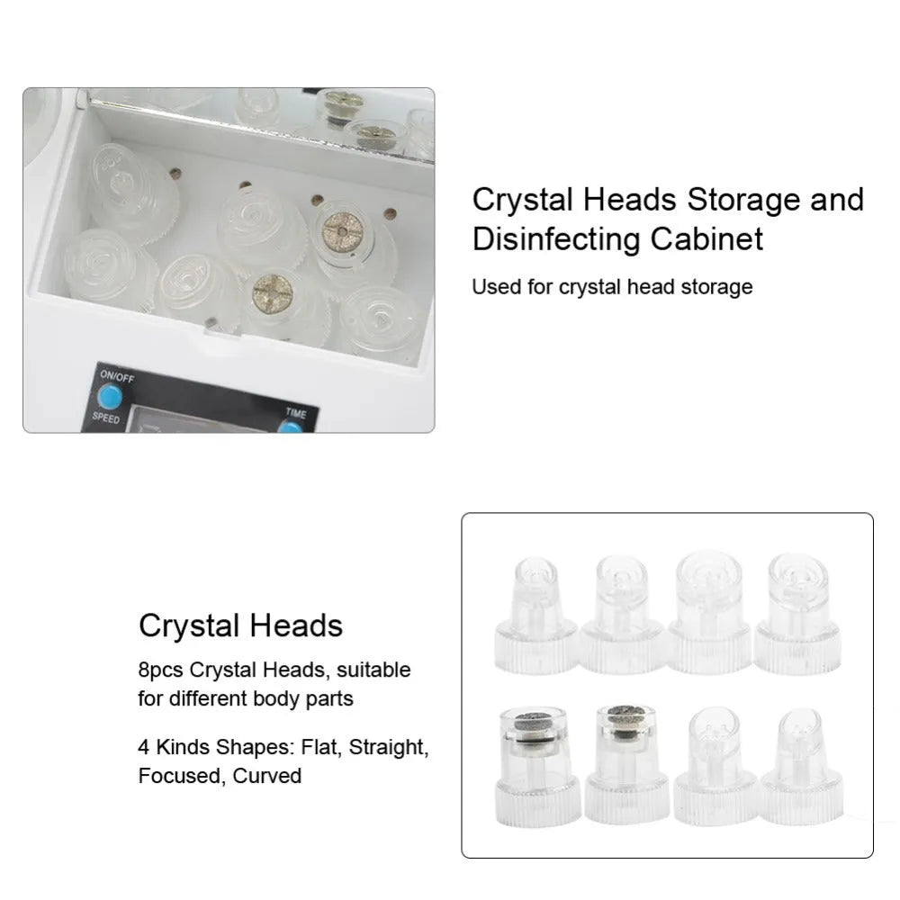Portable oxygen spray hydro jet facial machine with small bubble vacuum, 26 x 23.5 x 6.4 cm, black, for blackhead removal