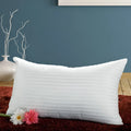 White square health care sleep aid pillow, 40x70cm, polyester fibre filling and polyester fabric, single size
