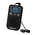 Digital display mobile hearing aid booster with handheld FM radio design in brilliant colour