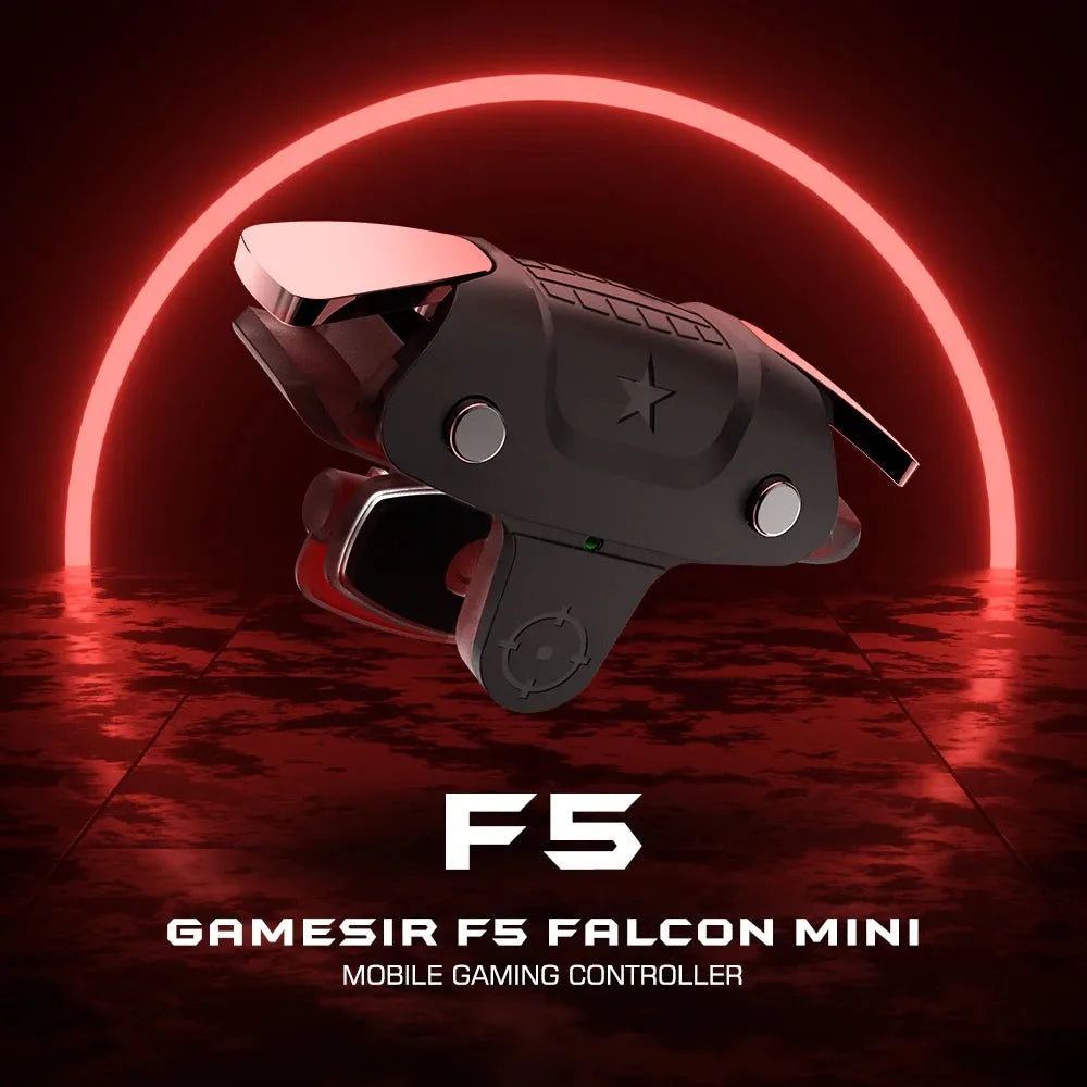 F5 mobile game controller for smartphones with compact design and wired 3.5mm connection