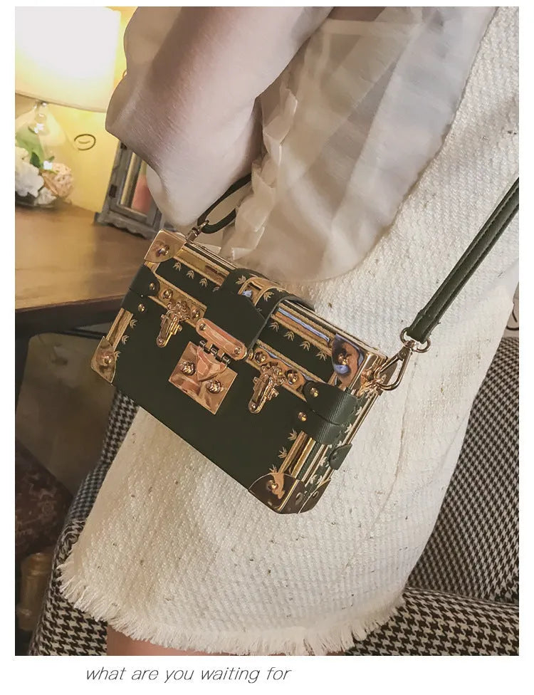 Black hard PU leather women's shoulder bag with flap design and single strap