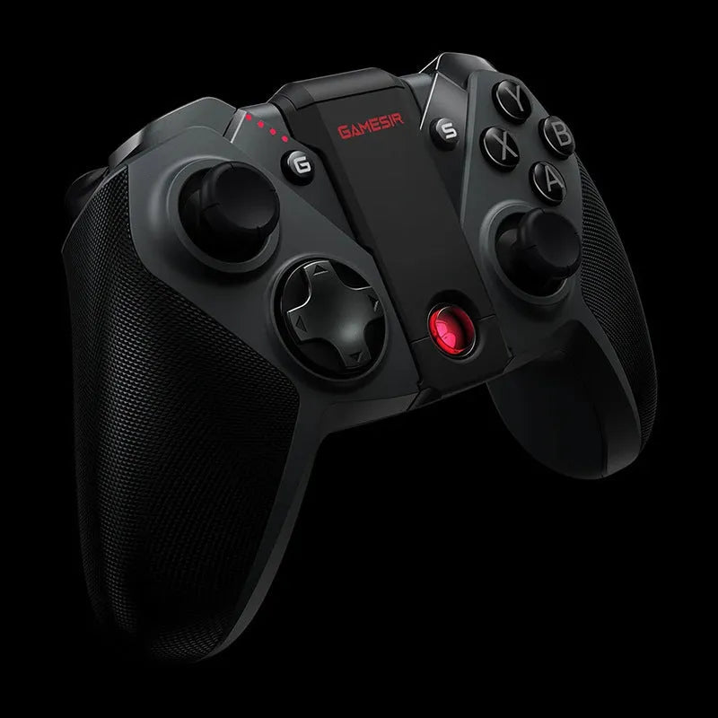 Black Gaishi wireless game controller with a textured chicken eggshell grip pattern on the handles.