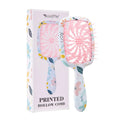 Shunfa massage hollow comb in pink for wet and dry hair grooming, over 20cm long