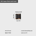 Minimalist modern copper wall lamp in black gold and natural finishes, large and small sizes.