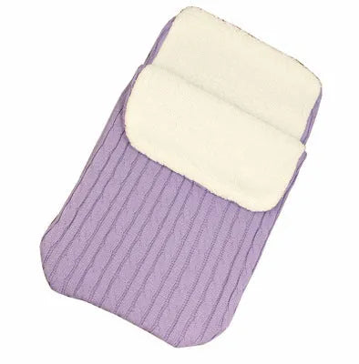 Winter baby stroller sleeping bag with lamb cashmere lining and cotton wool filling in envelope design