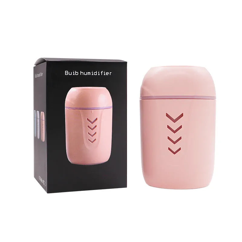 X3 portable car humidifier in blue colour with columnar shape and 200ml tank capacity