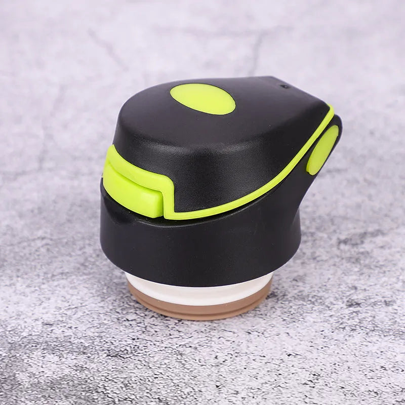 500ml double stainless steel bike water bottle, 24x6.6cm, in black, green, pink, or silver