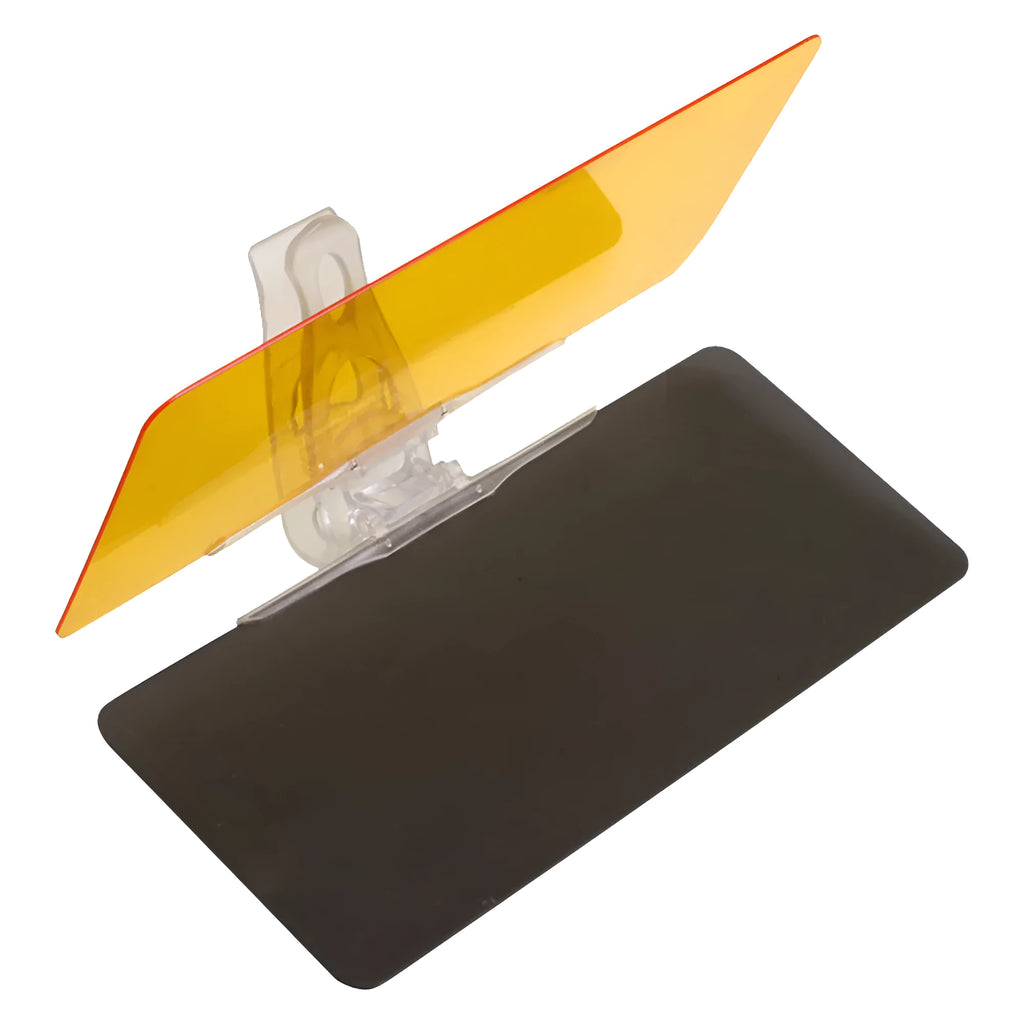 Foldable anti-glare car sun visor for day and night driving protection