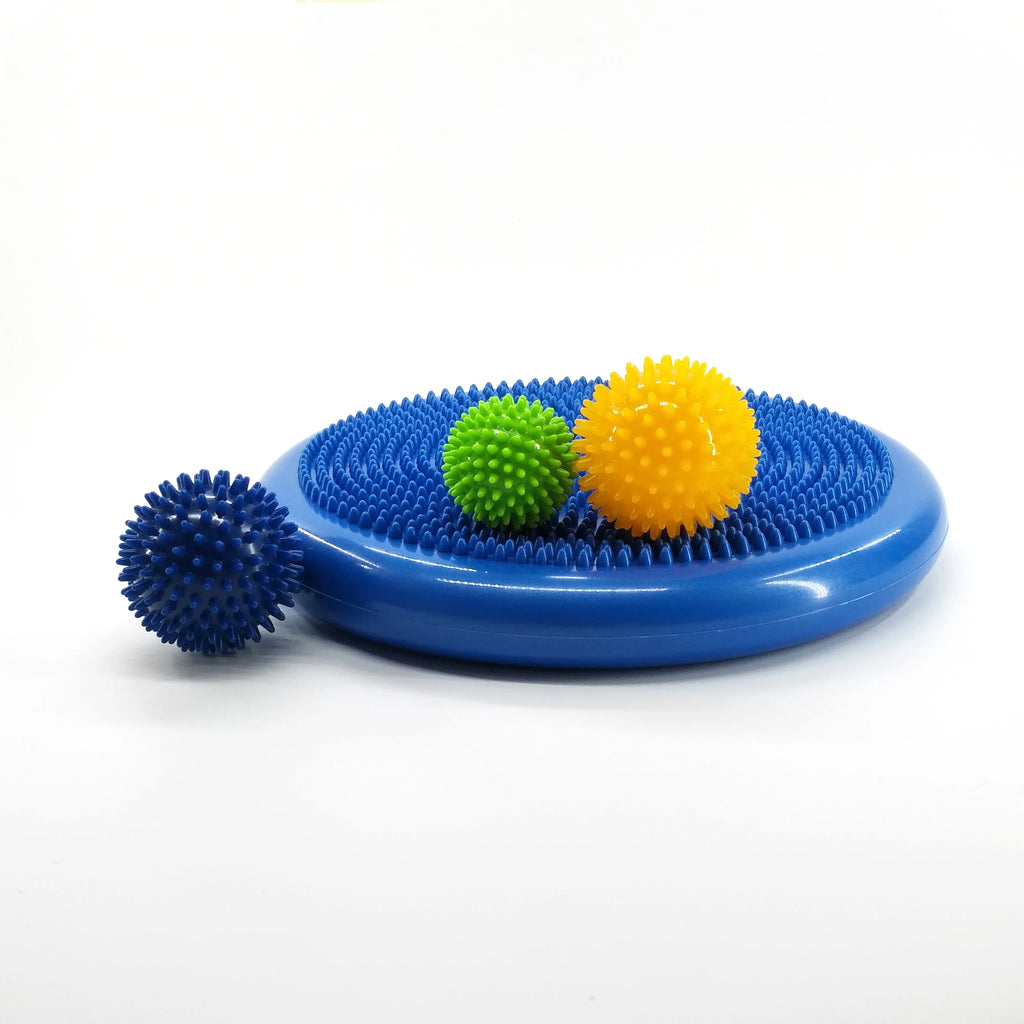 Yoga air cushion in environmental protection PVC, available in blue red gray green, for home office outdoor yoga use