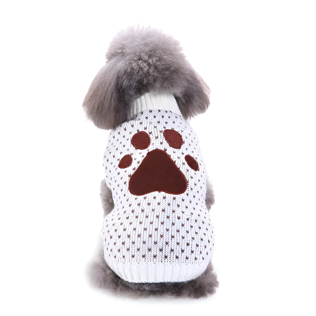 Christmas Snowflake Dog Sweater in polyester, available in sizes S to 2XL, British style, colour 85MYD