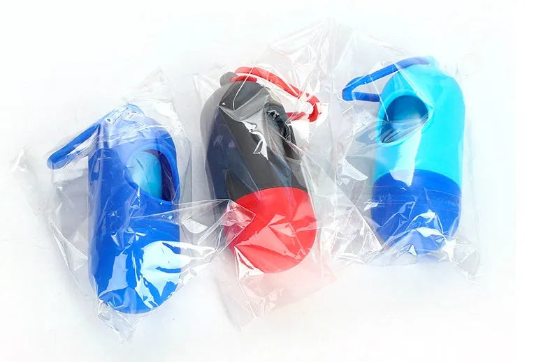 Roll of standard 22.5x30 cm dog waste bags showing colour options including black, blue, green, pink, purple and red