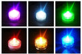 Set of 12 miniature LED waterproof candle lights in 7 colours with round and plum shapes