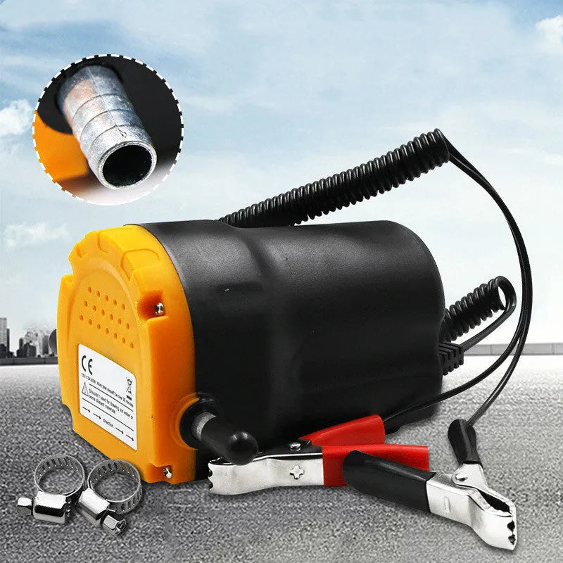 DC 12V 24V electric oil pump 128x85x81mm for diesel fuel transfer with red and black wires
