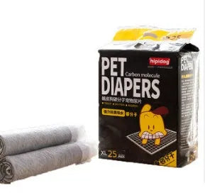 Disposable non-woven pet diapers in tablet form, sizes S M L XL, pack counts 100 50 40 25