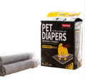 Disposable non-woven pet diapers in tablet form, sizes S M L XL, pack counts 100 50 40 25