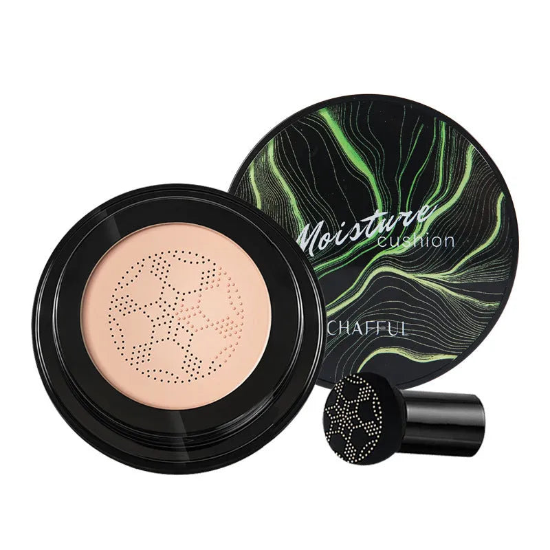 Air cushion BB cream with mushroom sponge in compact case, Ivory 01 shade