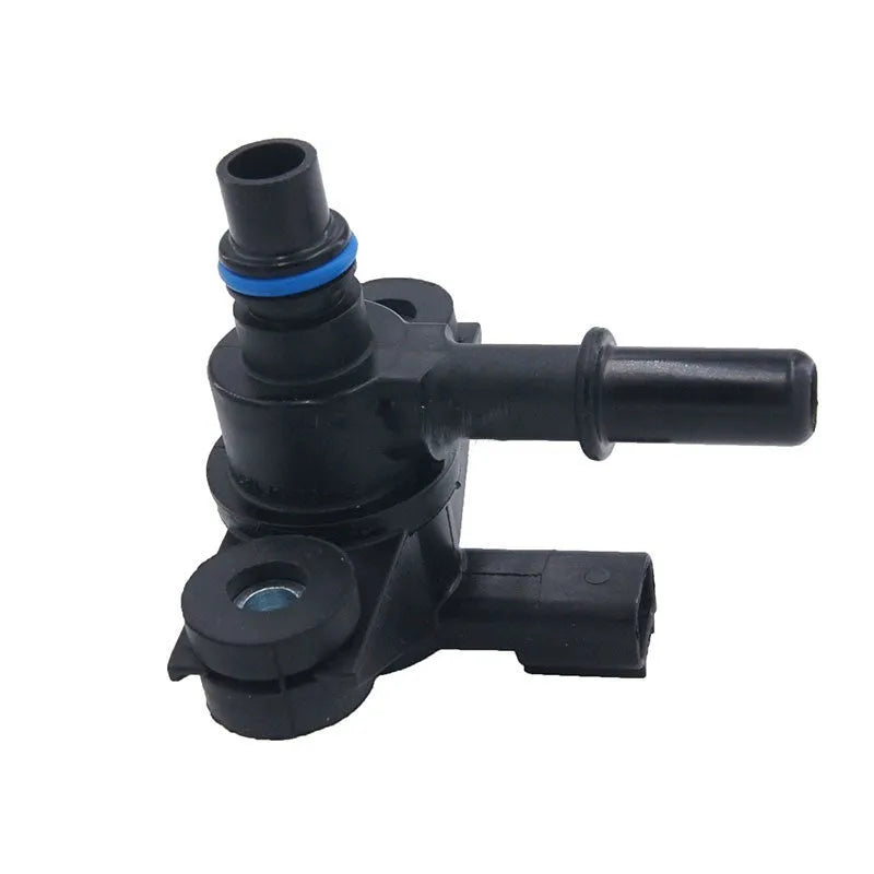 Black ABS plastic Ford turbo boost solenoid valve, part number AU5A-9G866-AB, with electrical connector.