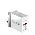 Black or white USB wall charger with EU plug, 18W Quick Charge 3.0, 2400 mA output