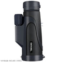 Black phone expandable telescope stand with adjustable clamp holding a smartphone.