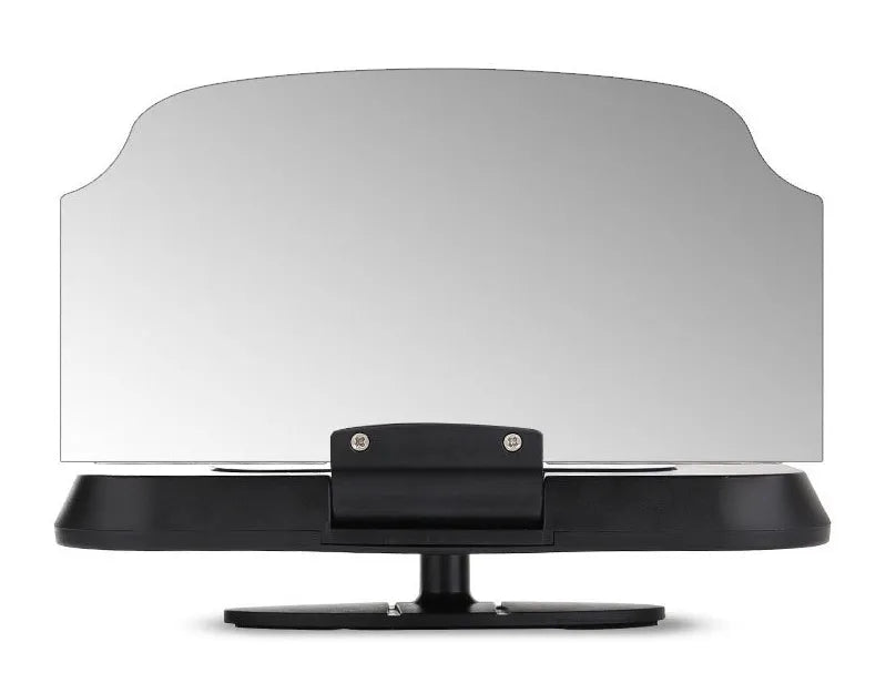 Car navigation bracket with hard tempered glass display and suction cup magnet for smartphone head-up display