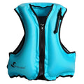Swimming life vest life jacket polyester adjustable strap mesh back Black Blue Orange for snorkeling and water sports