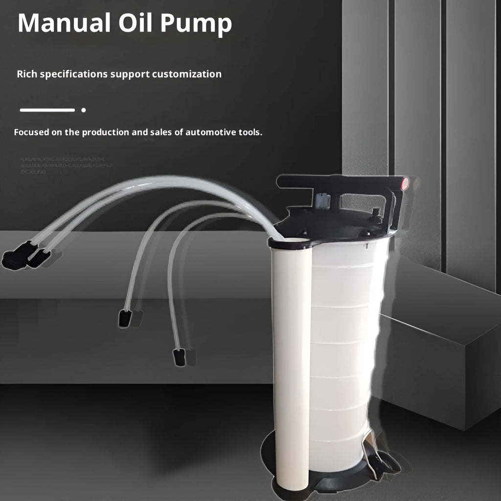 7L manual car oil pump extractor in plastic for automotive repair use