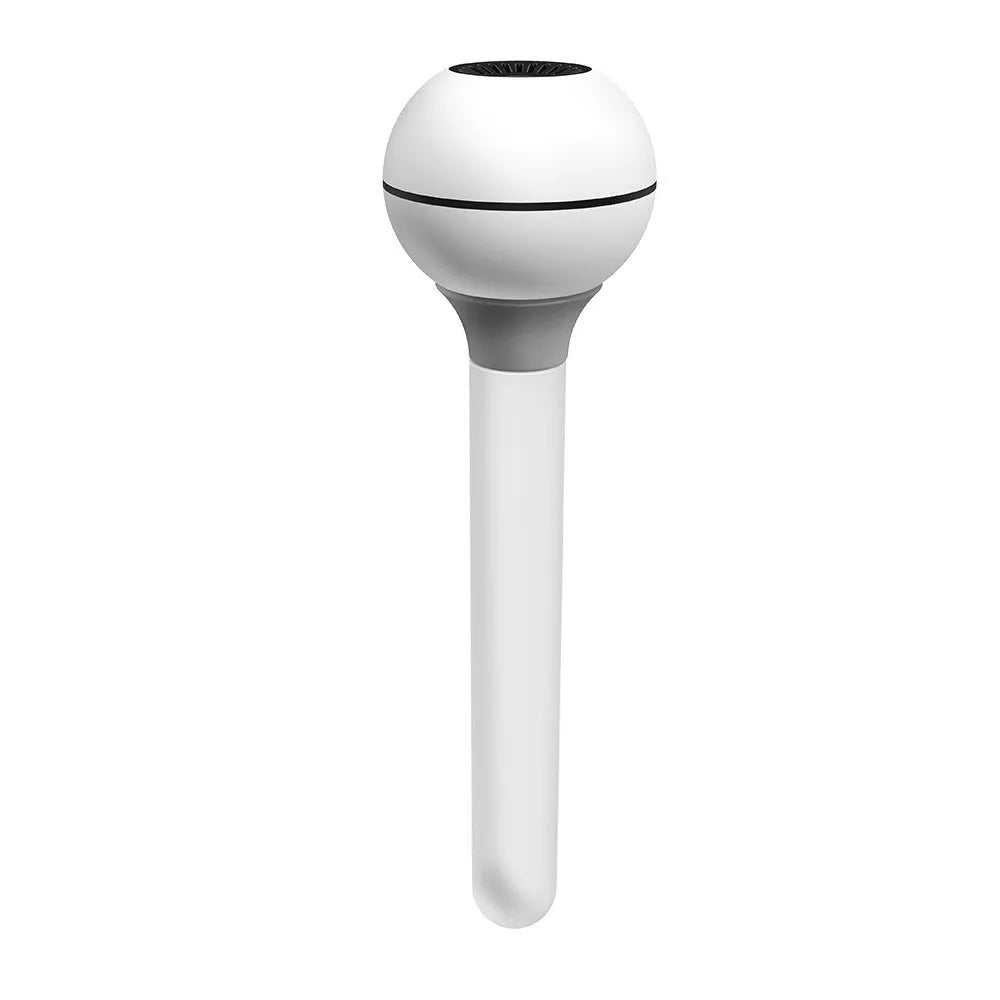 Columnar magic wand style personal humidifier with a 1 litre water tank and mechanical control knob.