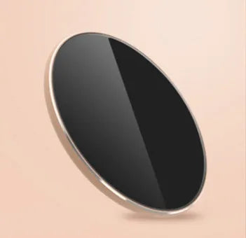 Ultra-thin aluminum wireless charging pad in metallic colour with LED indicator