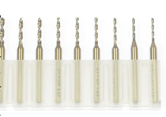 Imported tungsten carbide micro-engraving bit for circuit board and precision hardware processing.