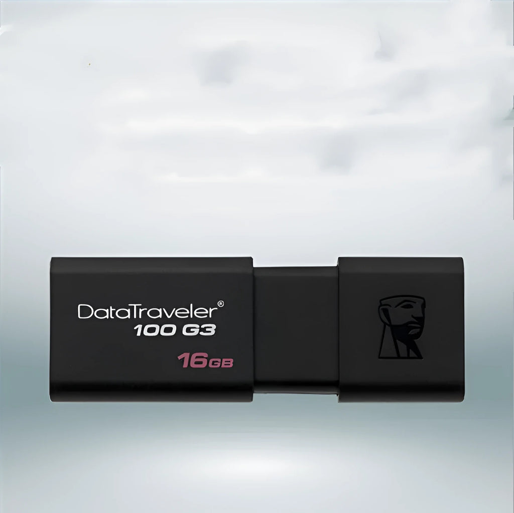 Black ABS dual-use USB flash drive with sliding cover design, available in 16GB to 512GB capacities