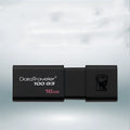 Black ABS dual-use USB flash drive with sliding cover design, available in 16GB to 512GB capacities